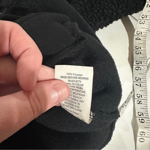 Zyia Active Leopard Flying V‎ Teddy Fleece Full Zip High Pile Jacket Size S - Picture 8 of 10